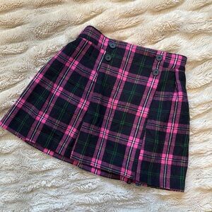 Mini Boden wool plaid skirt 💙🩷